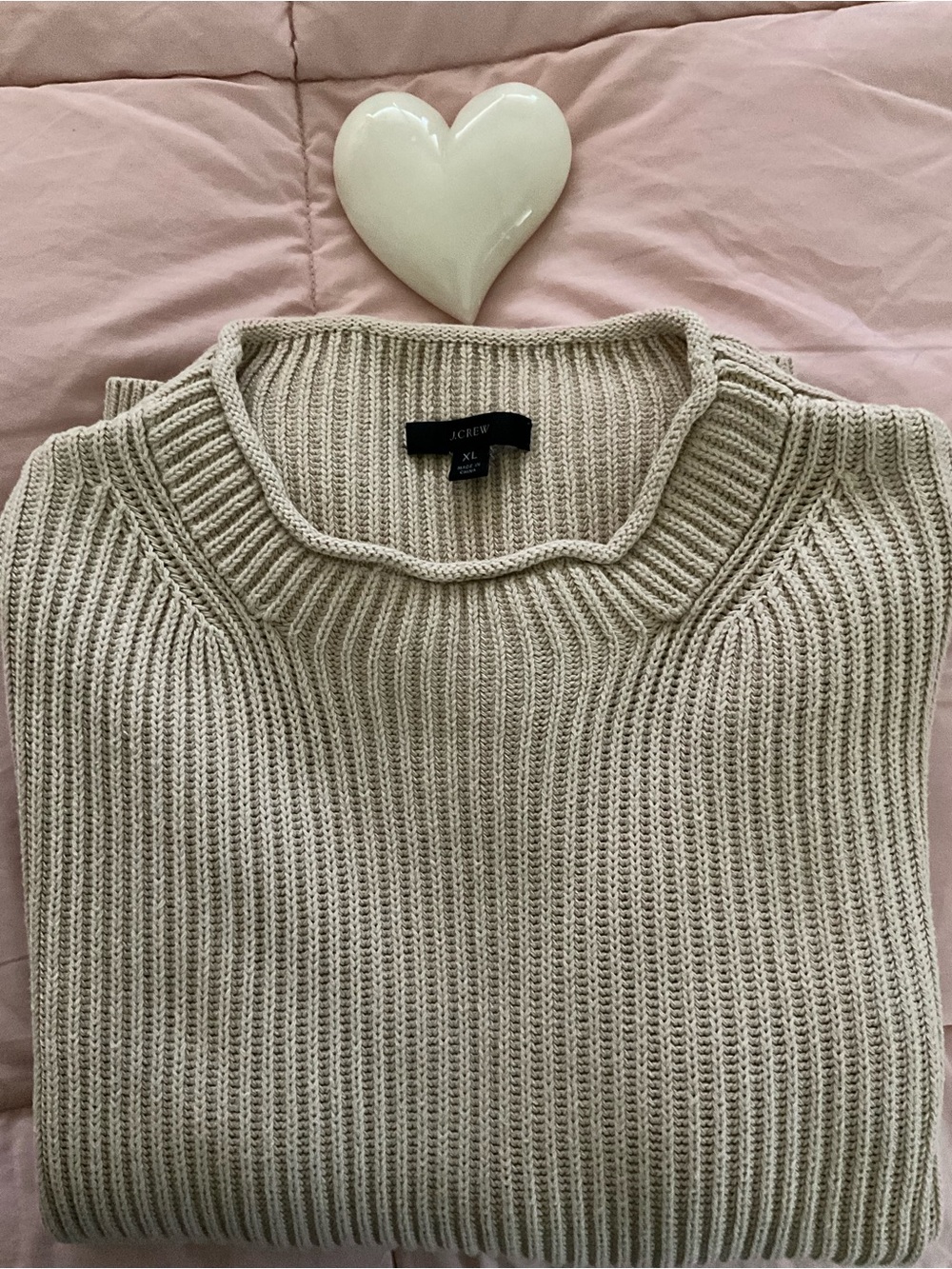 J. CREW ROLL NECK COTTON SWEATER XL